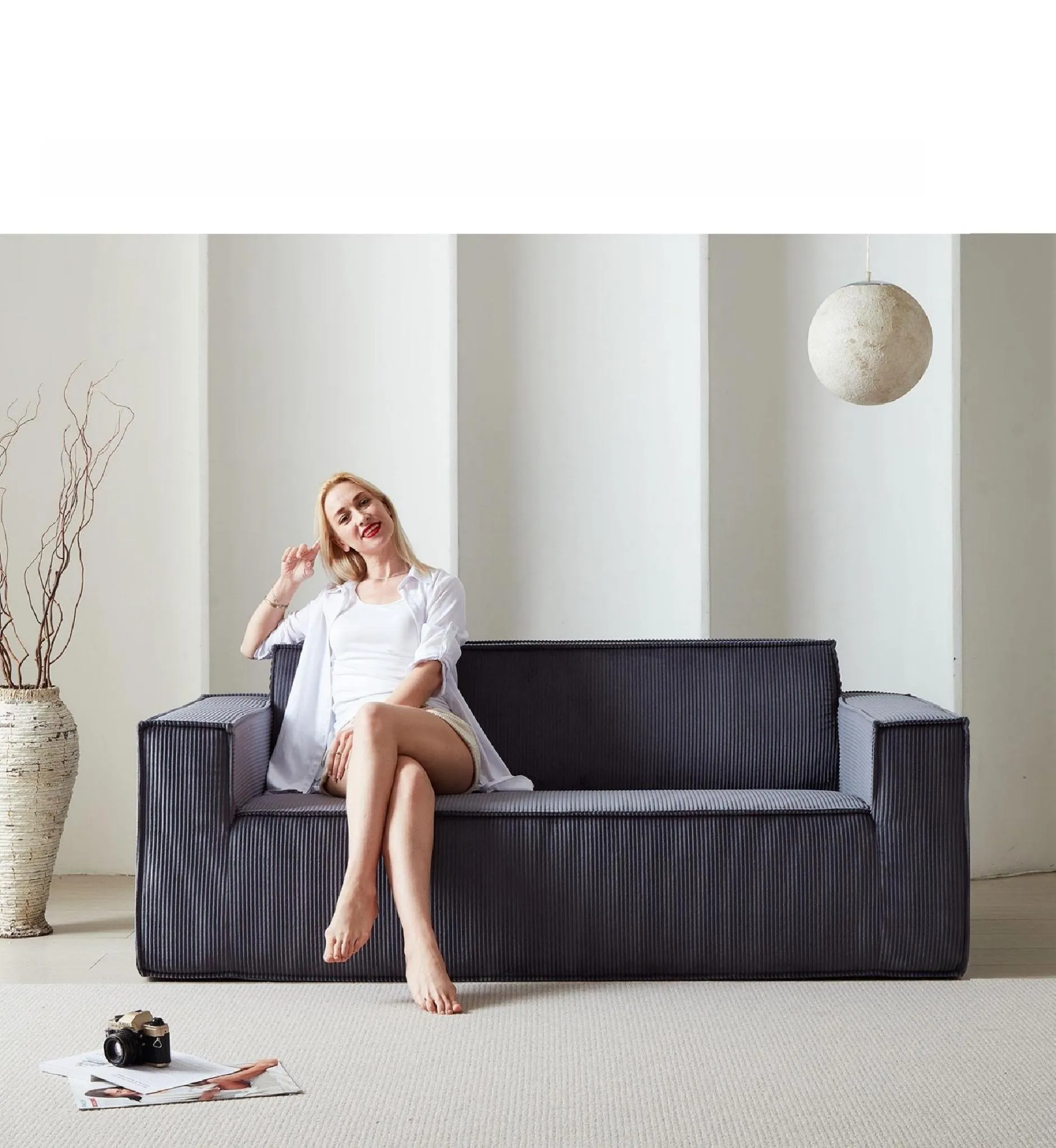 F-concept Inc. Tofu Block Compressed Sofa (Dropship Ready) — F-concept Inc.