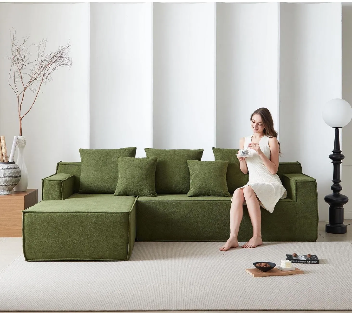 F-concept Inc. Oasis Corner Compressed Sofa — F-concept Inc.